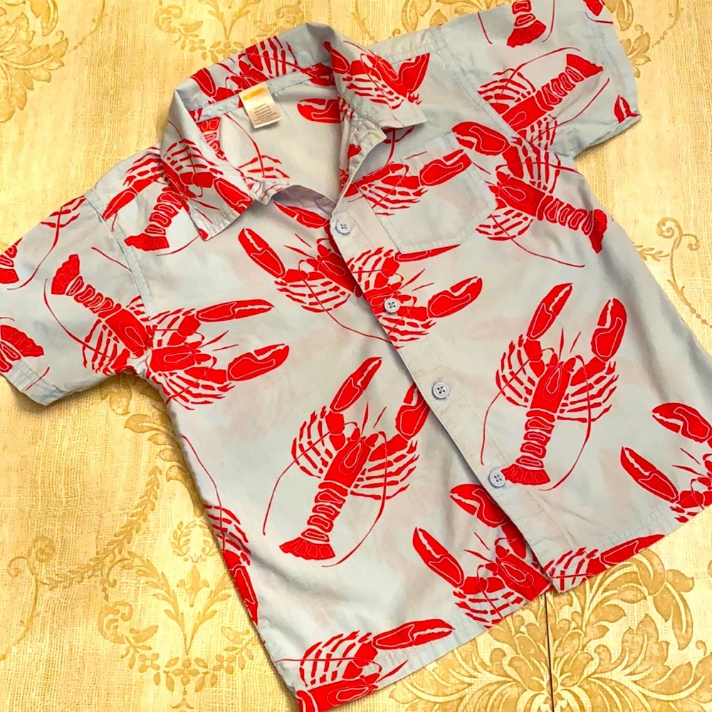 Gymboree Red Lobster Print Shirt